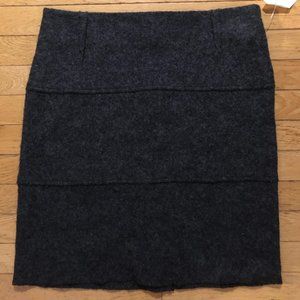 Brand New Kenar Women's gray wool mini skirt